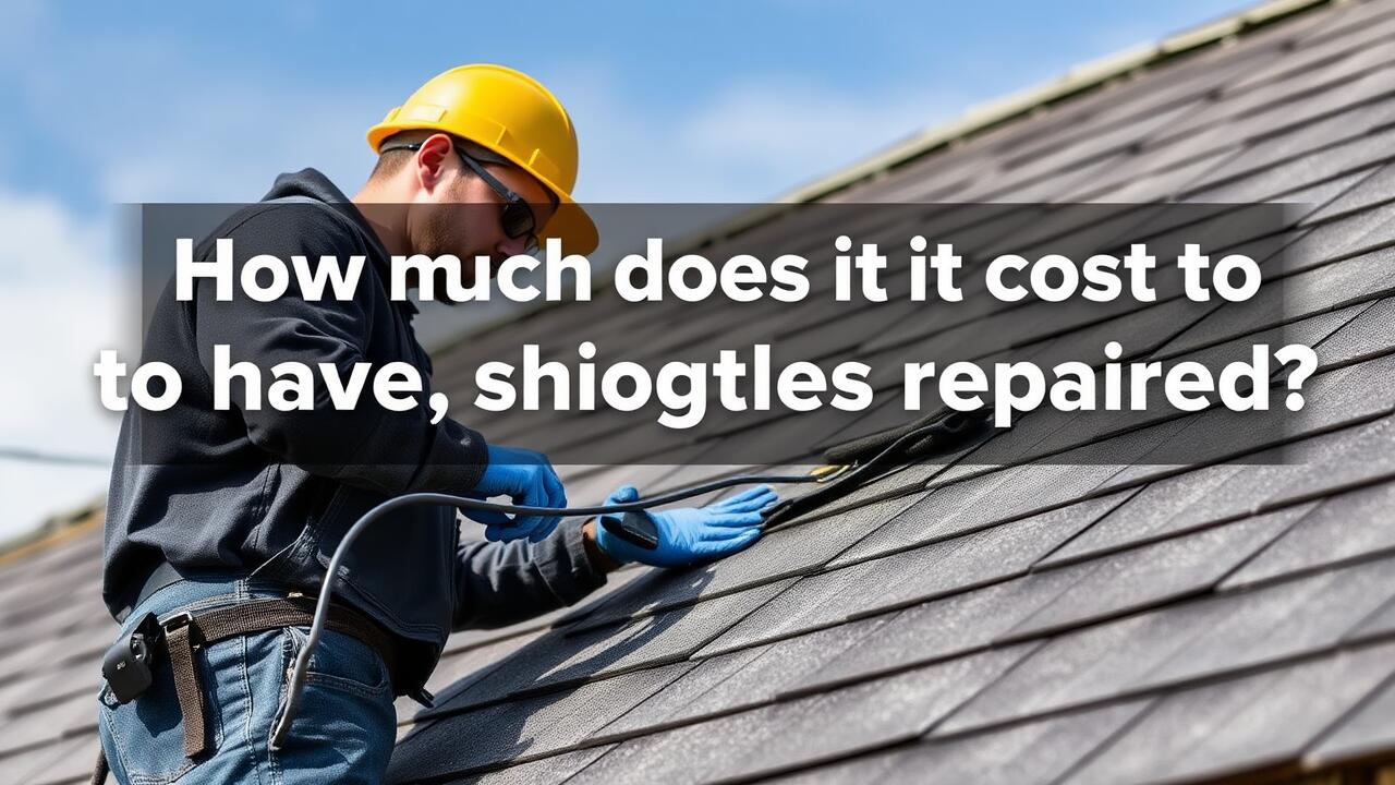 How much does it cost to have shingles repaired?